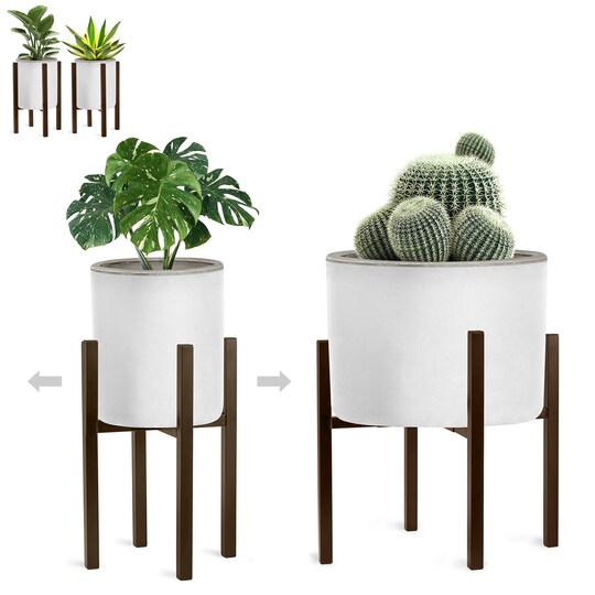 Sorbus Adjustable Metal Plant Stand – Mid Century Style Flower Pot Sorbus Adjustable Metal Plant Stand – Mid Century Style Flower Pot